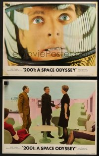 5w796 2001: A SPACE ODYSSEY 2 LCs R1972 Stanley Kubrick classic, Keir Dullea close-up, Sylvester!