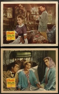 5w816 CLAUDIA 2 LCs 1943 images of Dorothy McGuire, Ina Claire and Robert Young!