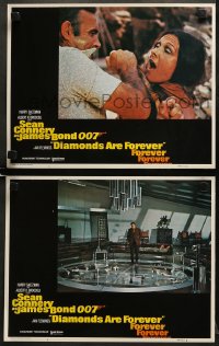 5w836 DIAMONDS ARE FOREVER 2 LCs R1980 Sean Connery as James Bond 007, Denise Pierre, more!