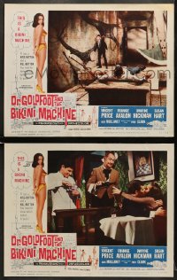5w840 DR. GOLDFOOT & THE BIKINI MACHINE 2 LCs 1965 Vincent Price, babes with kiss & kill buttons!