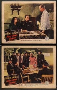 5w843 FIRST COMES COURAGE 2 LCs 1943 Merle Oberon, Brian Aherne, directed by Dorothy Arzner!