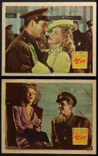 5w852 GANG'S ALL HERE 2 LCs 1943 both with great romantic images of Alice Faye and James Ellison!