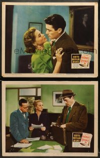 5w855 GENTLEMAN'S AGREEMENT 2 LCs 1947 Elia Kazan, Gregory Peck, Dorothy McGuire, Holm!