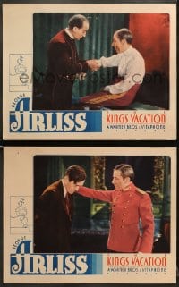 5w901 KING'S VACATION 2 LCs 1933 royal George Arliss, it takes a King to go places!