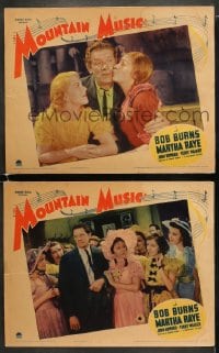 5w923 MOUNTAIN MUSIC 2 LCs 1937 Bob Burns & Martha Raye go honeymooning in Arkansas!