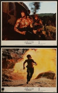 5w944 RAMBO FIRST BLOOD PART II 2 LCs 1985 cool images of one man army Sylvester Stallone!