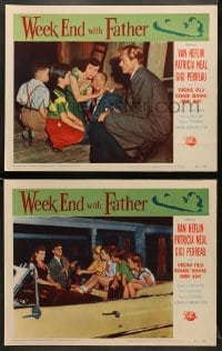 5w992 WEEK END WITH FATHER 2 LCs 1951 Van Heflin, Patricia Neal, Gigi Perreau, Douglas Sirk!