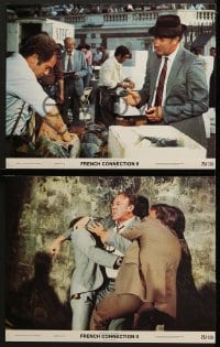 5w113 FRENCH CONNECTION II 8 color 11x14 stills 1975 Gene Hackman, directed by John Frankenheimer!