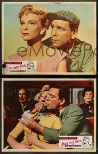 5w516 JUST MY LUCK 5 English LCs 1957 Norman Wisdom, Margaret Rutherford, Jill Dixon!