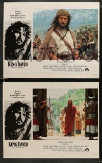 5w166 KING DAVID 8 English LCs 1985 great images of Richard Gere in title role, Biblical epic!