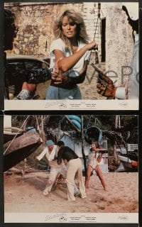 5w296 SUNBURN 8 English LCs 1979 Art Carney, sexy Farrah Fawcett and spy Charles Grodin!