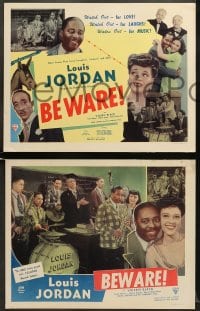 5w569 BEWARE 4 LCs 1946 Louis Jordan & His Tympany Five, all-black musical feature!