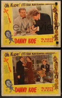 5w661 BIRTH OF A STAR 3 LCs 1945 great images of Danny Kaye, your KAYElossal new komedian!