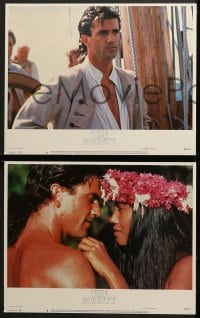 5w046 BOUNTY 8 LCs 1984 images of Mel Gibson, Anthony Hopkins, Liam Neeson, Mutiny on the Bounty!