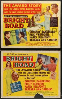 5w663 BRIGHT ROAD 3 LCs 1953 famed nightclub singer Dorothy Dandridge paired w/ Harry Belafonte!