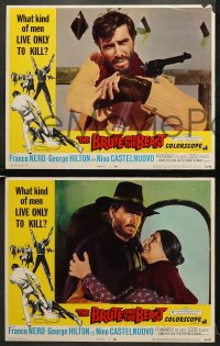 5w366 BRUTE & THE BEAST 8 LCs 1969 Lucio Fulci, Franco Nero, spaghetti western!