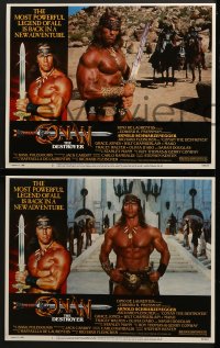 5w062 CONAN THE DESTROYER 8 LCs 1984 Arnold Schwarzenegger is the most powerful legend of all!