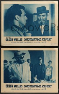 5w675 CONFIDENTIAL REPORT 3 LCs 1962 different images of Orson Welles as Mr. Arkadin!