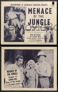 5w575 CONGO BILL 4 chapter 13 LCs 1948 Don McGuire, sexy Cleo Moore, Menace of the Jungle!