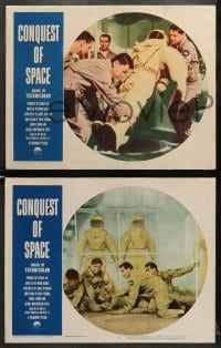 5w678 CONQUEST OF SPACE 3 LCs 1955 George Pal sci-fi, Phil Foster, Benson Fong & Ross Martin!