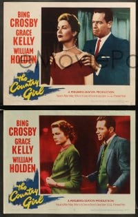 5w576 COUNTRY GIRL 4 LCs 1954 cool images of Grace Kelly, Bing Crosby & William Holden!