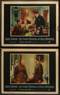 5w577 COURT-MARTIAL OF BILLY MITCHELL 4 LCs 1956 by Otto Preminger, Gary Cooper, Steiger & Bickford!