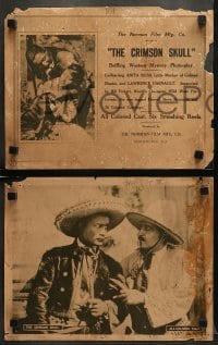 5w578 CRIMSON SKULL 4 LCs 1921 all-colored cast, Anita Bush, cowboy Lawrence Chenault!