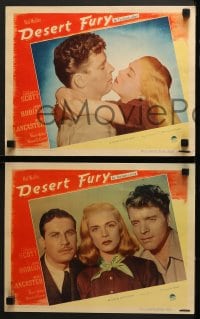 5w074 DESERT FURY 8 LCs 1947 Burt Lancaster, gorgeous Lizbeth Scott, & John Hodiak, film noir!