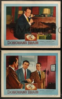 5w687 DONOVAN'S BRAIN 3 LCs 1953 Lew Ayres, Gene Evans from the novel by Curt Siodmak!