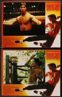 5w085 DRAGON: THE BRUCE LEE STORY 8 LCs 1993 Bruce Lee bio, Jason Scott Lee, Lauren Holly!