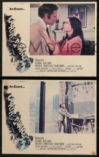5w440 EARTHQUAKE 6 LCs 1974 Charlton Heston, Genevieve Bujold & Victoria Principal, Joseph Smith art