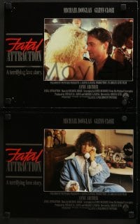 5w098 FATAL ATTRACTION 8 LCs 1987 Michael Douglas, Glenn Close, a terrifying love story!
