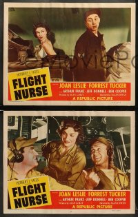 5w586 FLIGHT NURSE 4 LCs 1953 Joan Leslie & Forrest Tucker help win the Korean War!