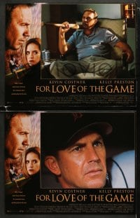 5w108 FOR LOVE OF THE GAME 8 LCs 1999 Sam Raimi, great images of baseball pitcher Kevin Costner!