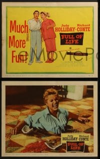 5w115 FULL OF LIFE 8 LCs 1957 wacky newlyweds Judy Holliday & Richard Conte w/ Baccaloni!
