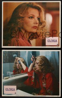 5w119 GLORIA 8 LCs 1980 John Cassavetes directed, cool images of Gena Rowlands, Julie Carmen!