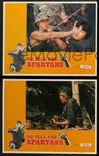 5w120 GO TELL THE SPARTANS 8 LCs 1978 great images of Burt Lancaster in Vietnam War!