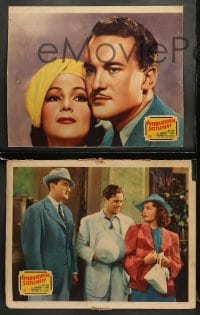 5w717 INTERNATIONAL SETTLEMENT 3 LCs 1938 images of George Sanders & Dolores del Rio!