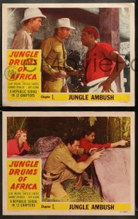 5w515 JUNGLE DRUMS OF AFRICA 5 chapter 1 LCs 1952 Clayton Moore with Phyllis Coates, Jungle Ambush!