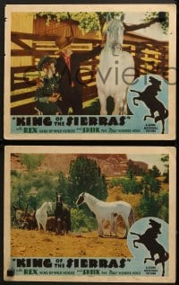 5w454 KING OF THE SIERRAS 6 LCs 1938 Rex, king of the wild horses & Sheik, new wonder horse!