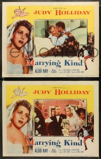 5w194 MARRYING KIND 8 LCs 1952 pretty bride Judy Holliday, Aldo Ray, directed by George Cukor!