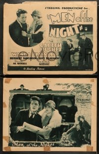 5w199 MEN OF THE NIGHT 8 LCs 1926 Gareth Hughes, Wanda Hawley, from story by Florence Wagner!
