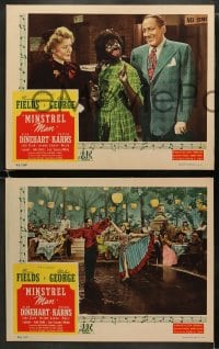 5w462 MINSTREL MAN 6 LCs 1944 Joseph H. Lewis, cast smiling, singing & dancing w/some in blackface!