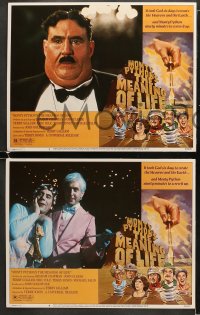 5w204 MONTY PYTHON'S THE MEANING OF LIFE 8 LCs 1983 Chapman, Cleese, Gilliam, Idle, Jones, Palin!