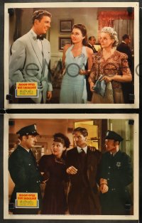 5w621 MOON OVER HER SHOULDER 4 LCs 1941 romantic triangle with Lynn Bari, Sutton & Dan Dailey!