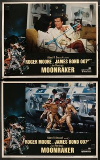 5w622 MOONRAKER 4 LCs 1979 Roger Moore as James Bond 007, Kiel, Lois Chiles, Goozee border art!