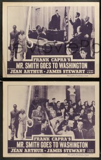 5w745 MR. SMITH GOES TO WASHINGTON 3 LCs R1949 James Stewart, Jean Arthur, Carey, Mitchell, Rains!