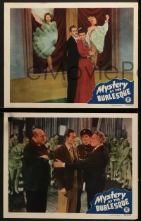 5w539 MURDER AT THE WINDMILL 5 LCs 1950 Garry Marsh, Jon Pertwee, Mystery at the Burlesque!