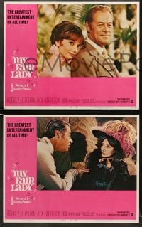 5w210 MY FAIR LADY 8 LCs R1971 George Cukor classic, great images of Audrey Hepburn & Rex Harrison!