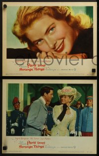 5w237 PARIS DOES STRANGE THINGS 8 LCs 1957 Jean Renoir's Elena et les hommes, Ingrid Bergman!